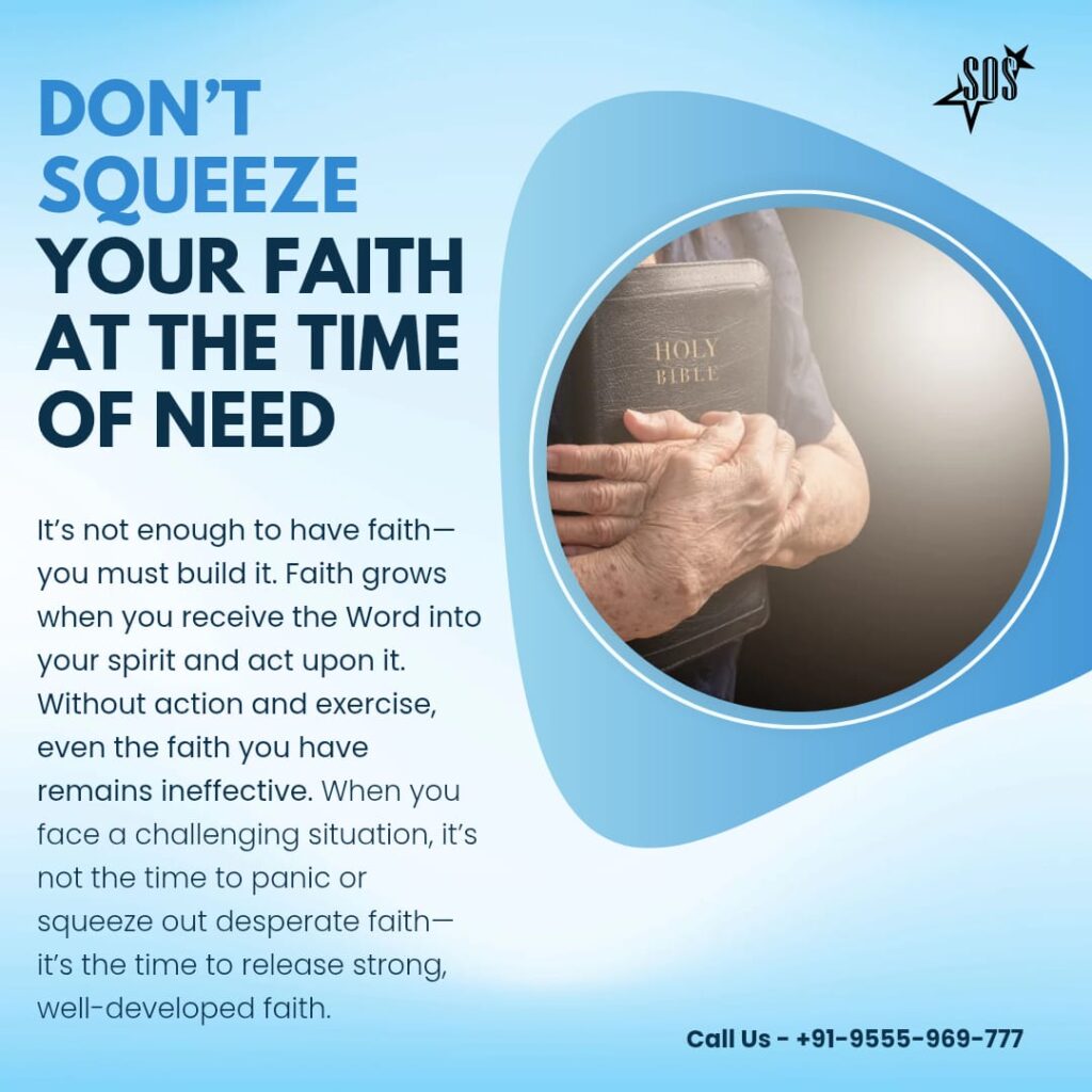 Elderly person holding a Bible with firm hands, representing strong faith in times of need