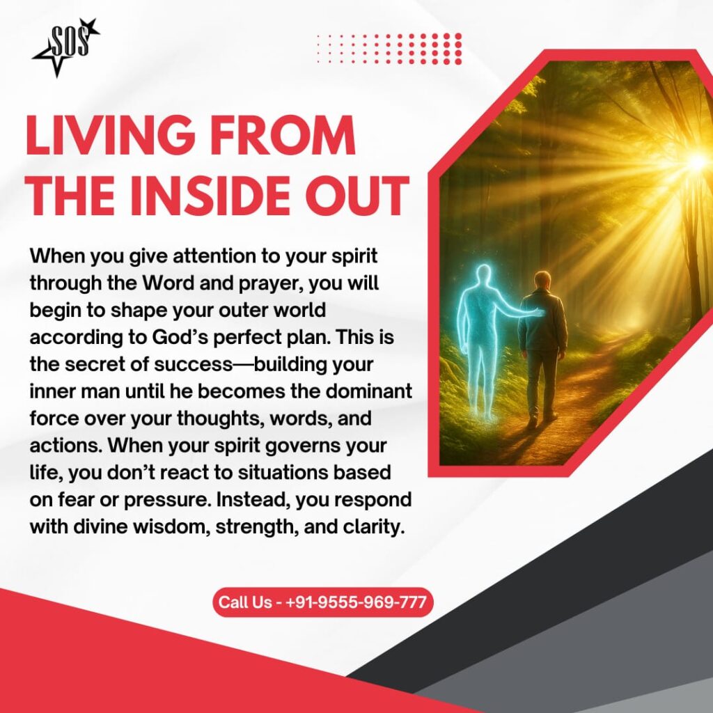 Living from the Inside Out – spiritual growth and victory through Word and prayer.