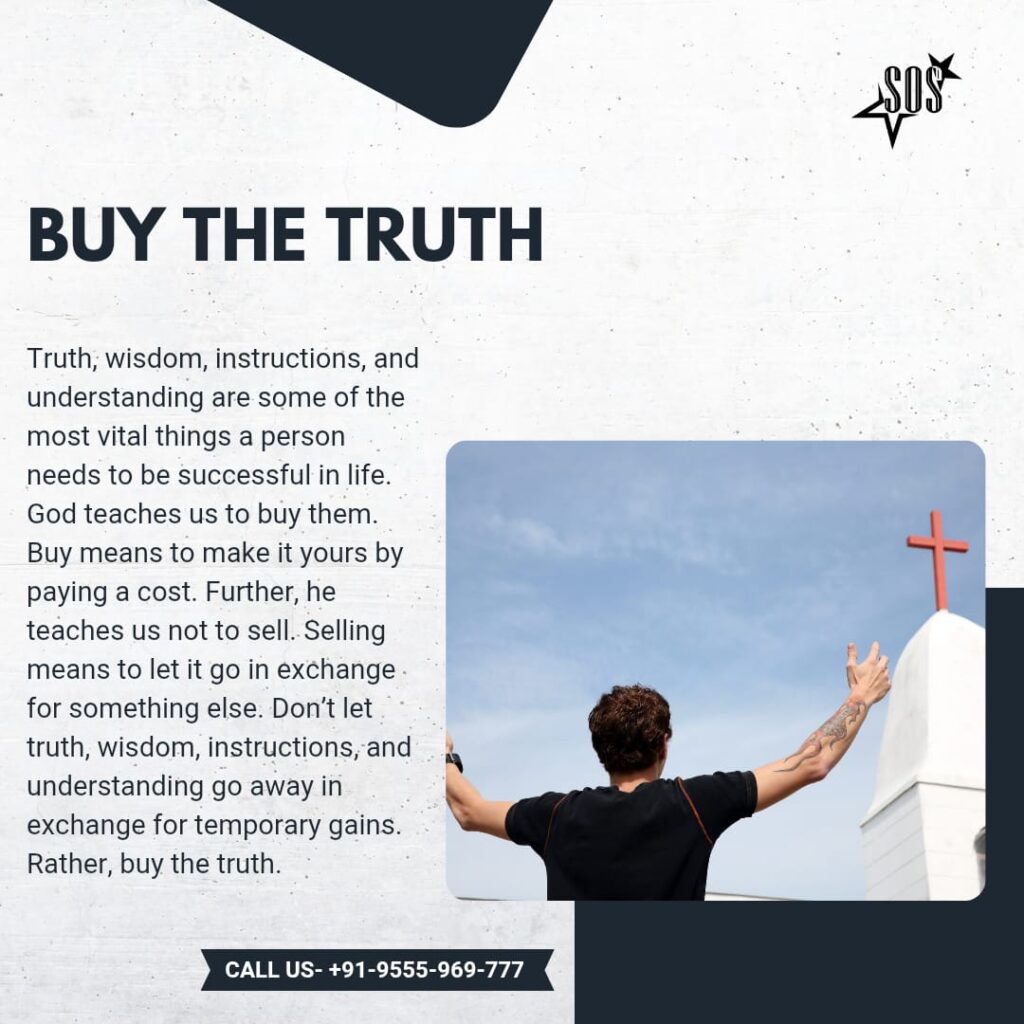 Buy the Truth – Proverbs 23:23 Christian Devotional Image