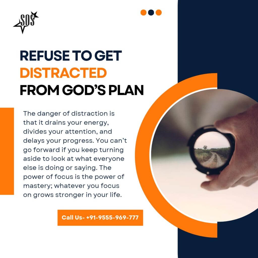 Man walking forward on a bright illuminated path, symbolizing focus and steadfastness in following God’s divine plan