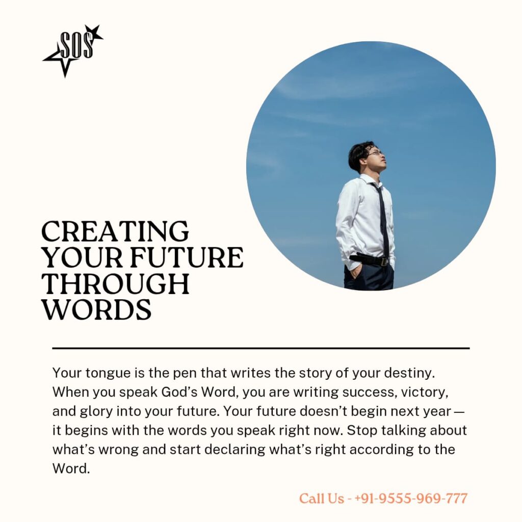 Man looking up to the sky symbolizing faith and creation through God’s Word.