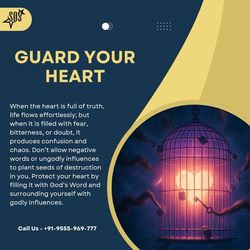 Guard your heart Christian devotional image