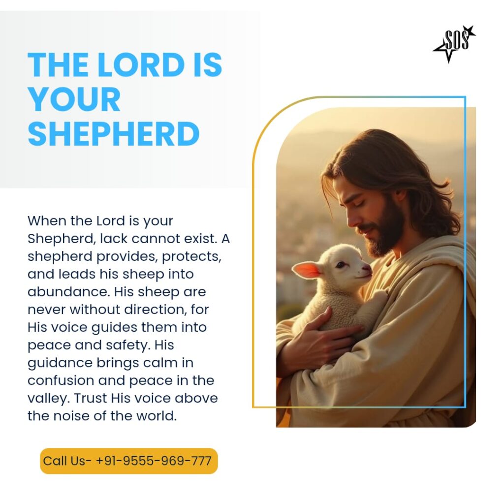 The Lord is my Shepherd Psalm 23 devotional image