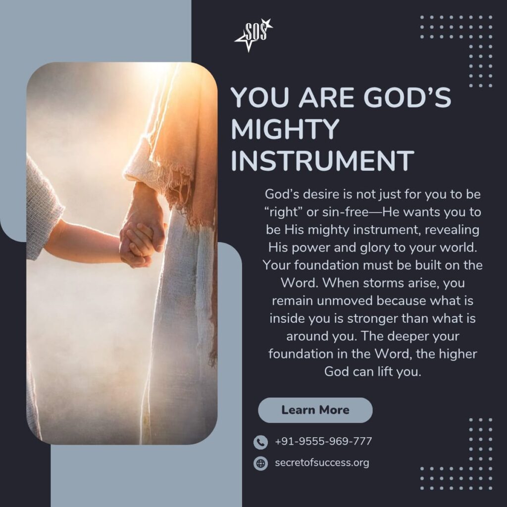 believer holding hand symbolizing God’s guidance and spiritual empowerment