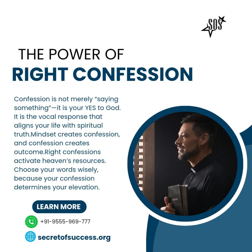 Christian devotional on the power of right confession and faith-filled words