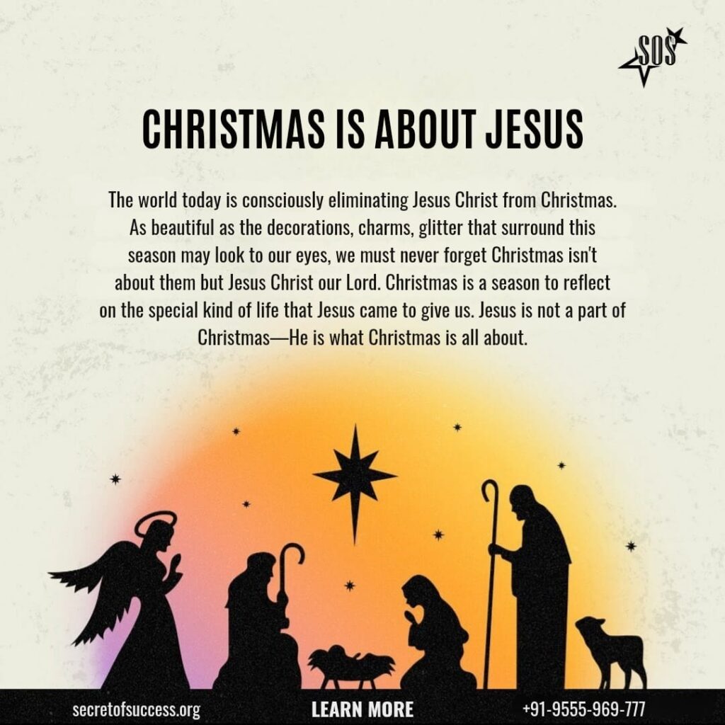 Christmas is about Jesus Christ the Word made flesh