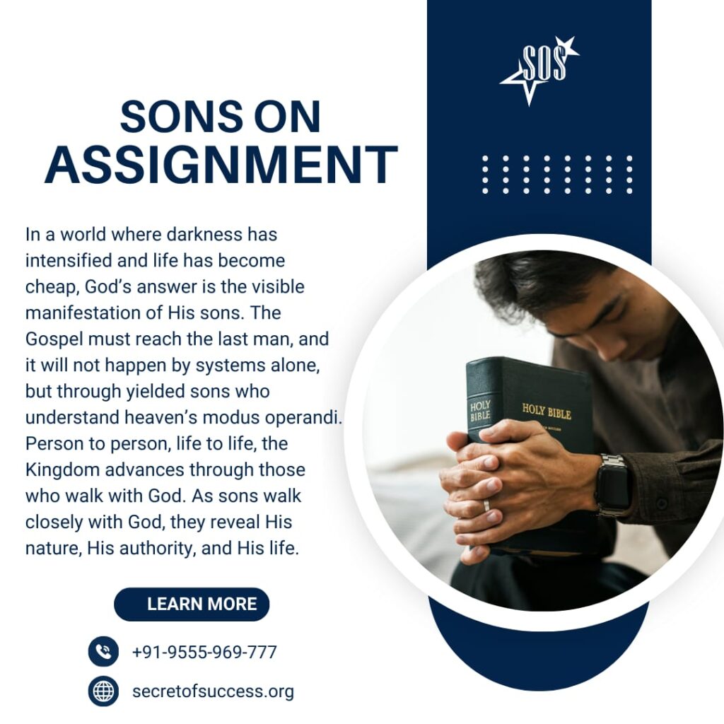 Man holding the Holy Bible symbolizing yielded sons carrying divine assignment and kingdom responsibility