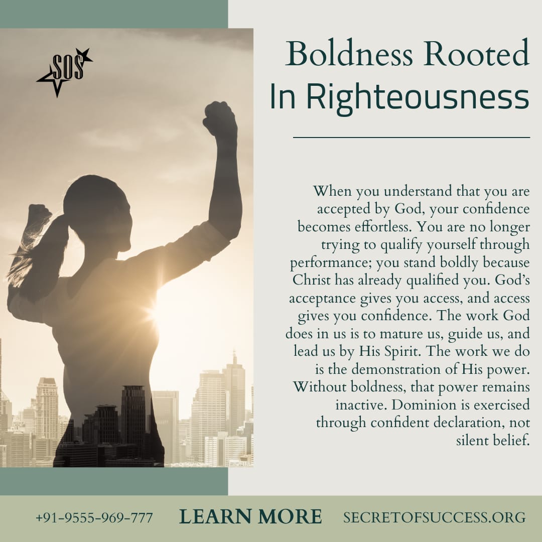 Boldness Rooted in Righteousness - Secret Of Success | AOZ Pas Zion ...