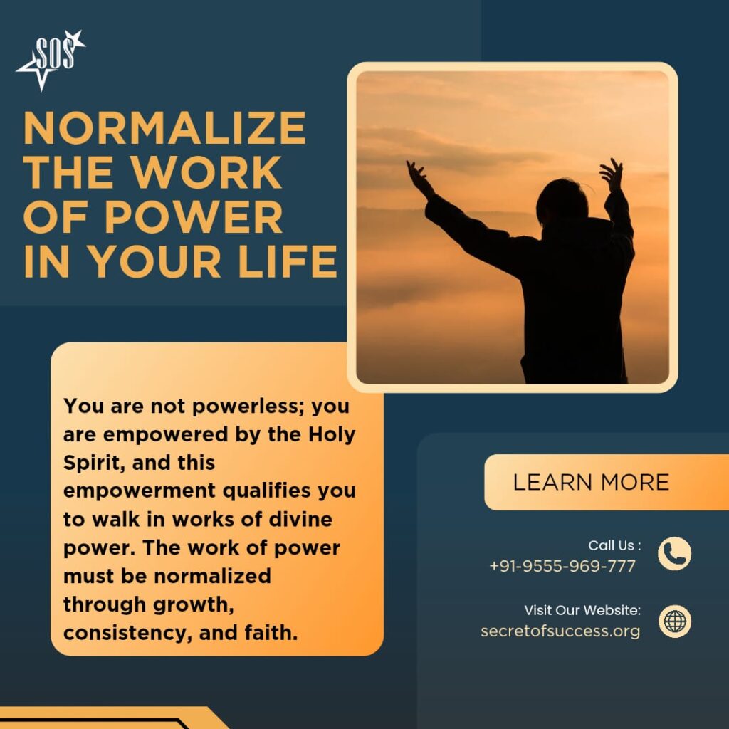 believer empowered by the Holy Spirit walking in divine power daily