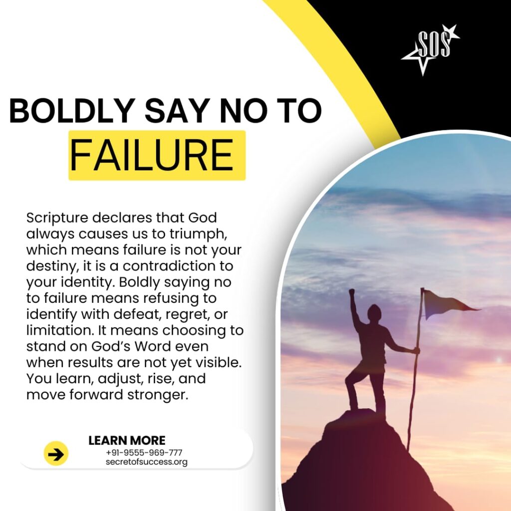 Christian victory over failure through faith in Christ