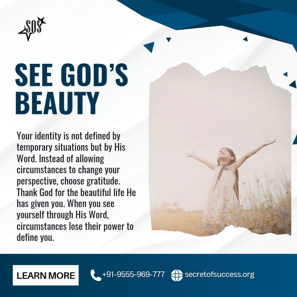 Christian devotional about beauty for ashes and identity in God’s word based on Isaiah 61:3