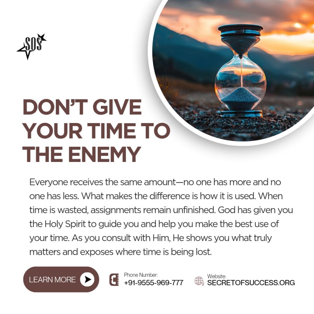hourglass representing biblical wisdom about time management and redeeming the time for God
