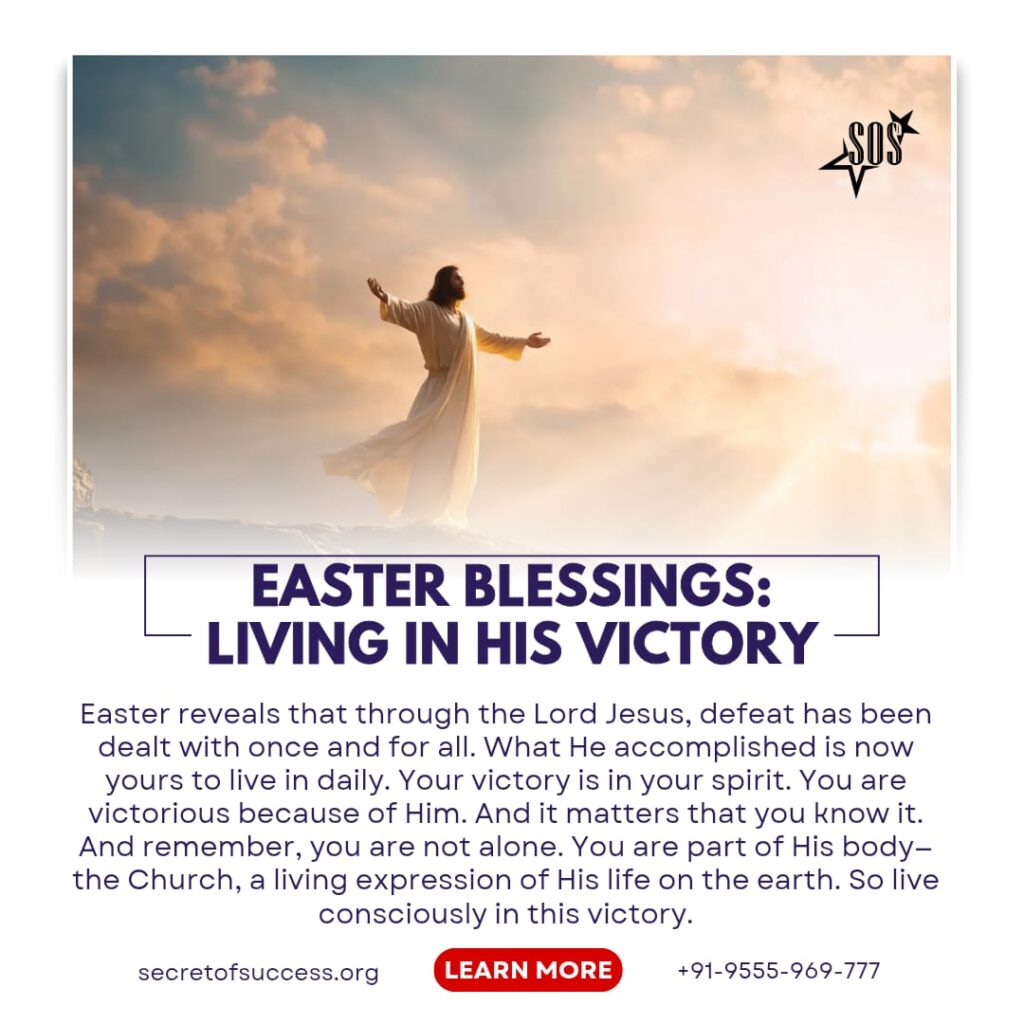 Jesus Christ standing in light representing resurrection victory and living in His triumph