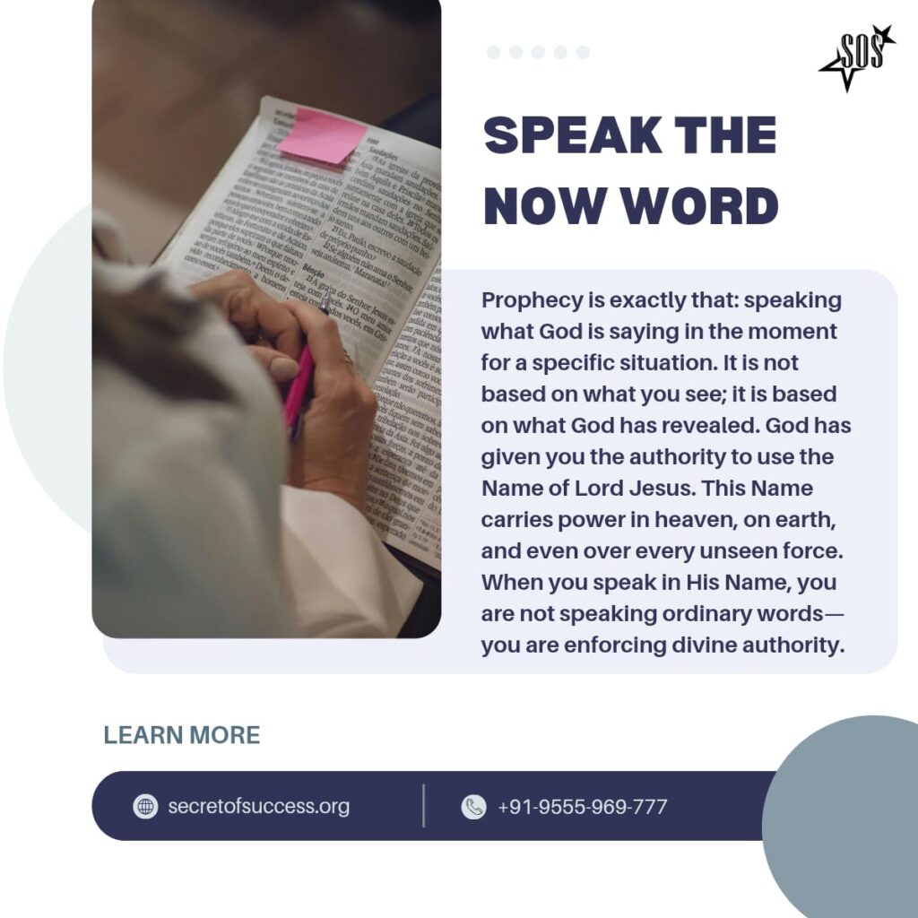 Christian speaking faith-filled words declaring God’s truth for change and victory