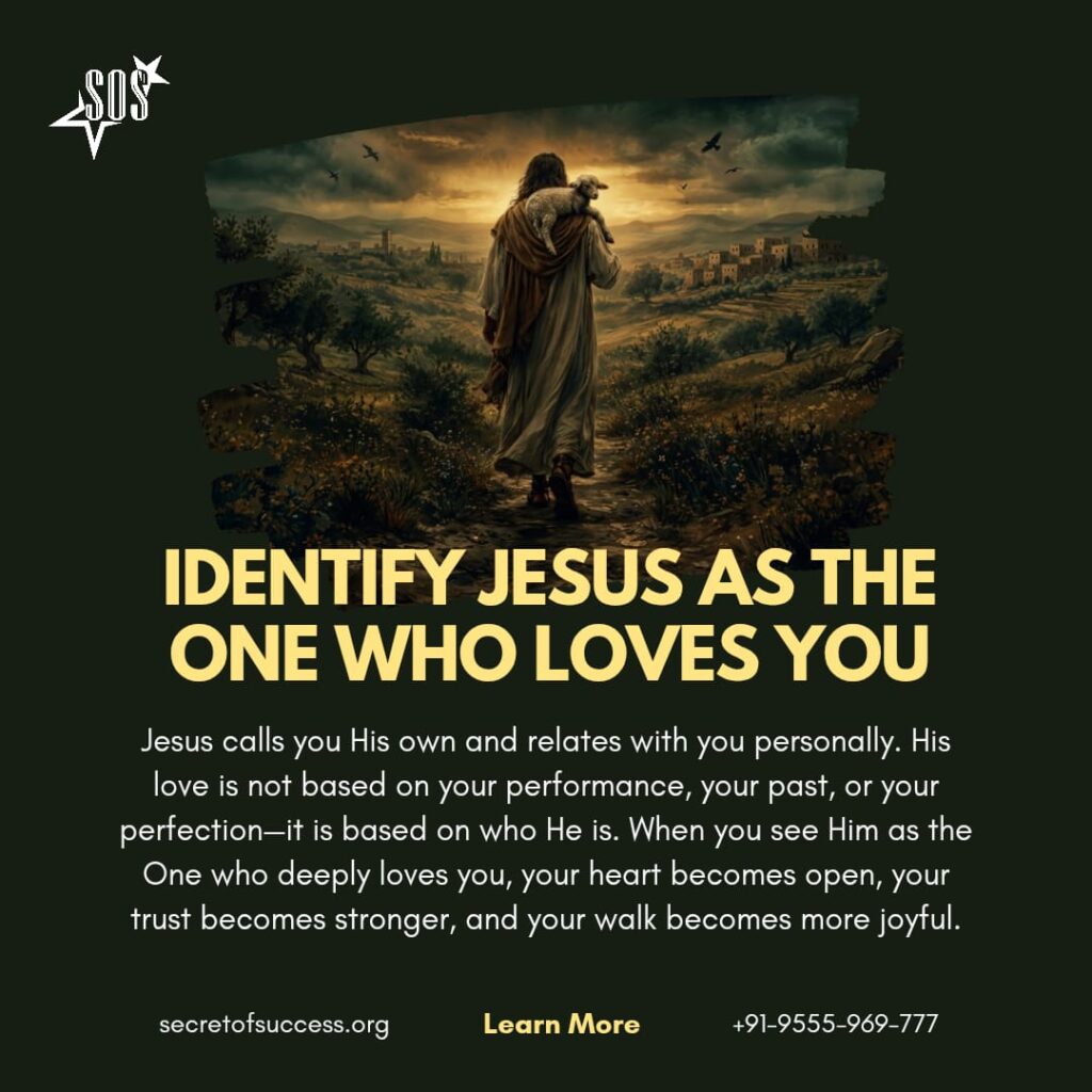 Jesus carrying a lamb showing His unconditional love and personal care devotional