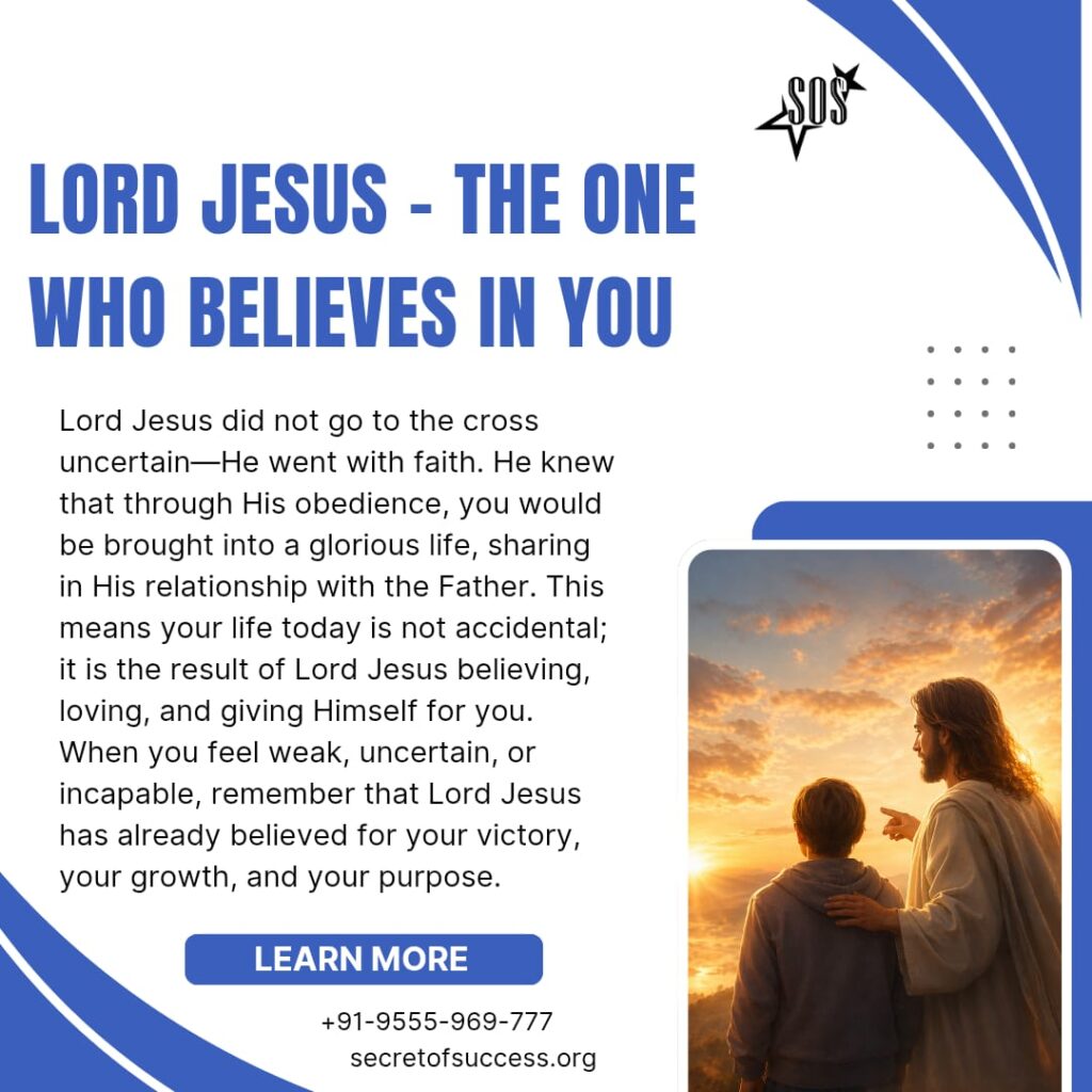 Jesus Christ with a child symbolizing faith and belief in a believer’s life