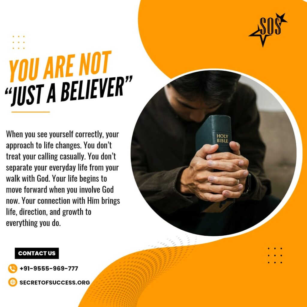 Christian praying with Bible representing identity in Christ and Holy Spirit dwelling within