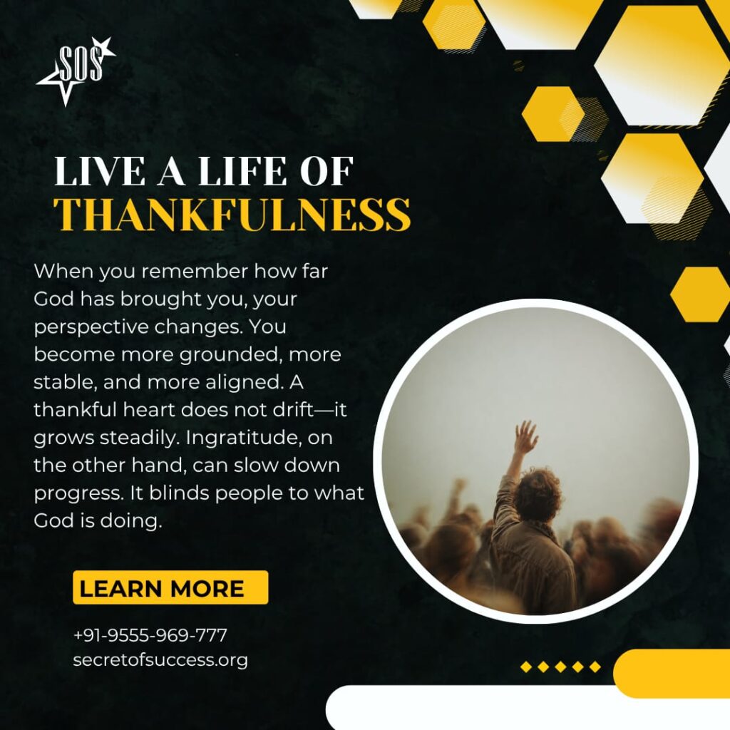 Christian devotional on thankfulness based on 1 Thessalonians 5:18 with message about gratitude and spiritual growth