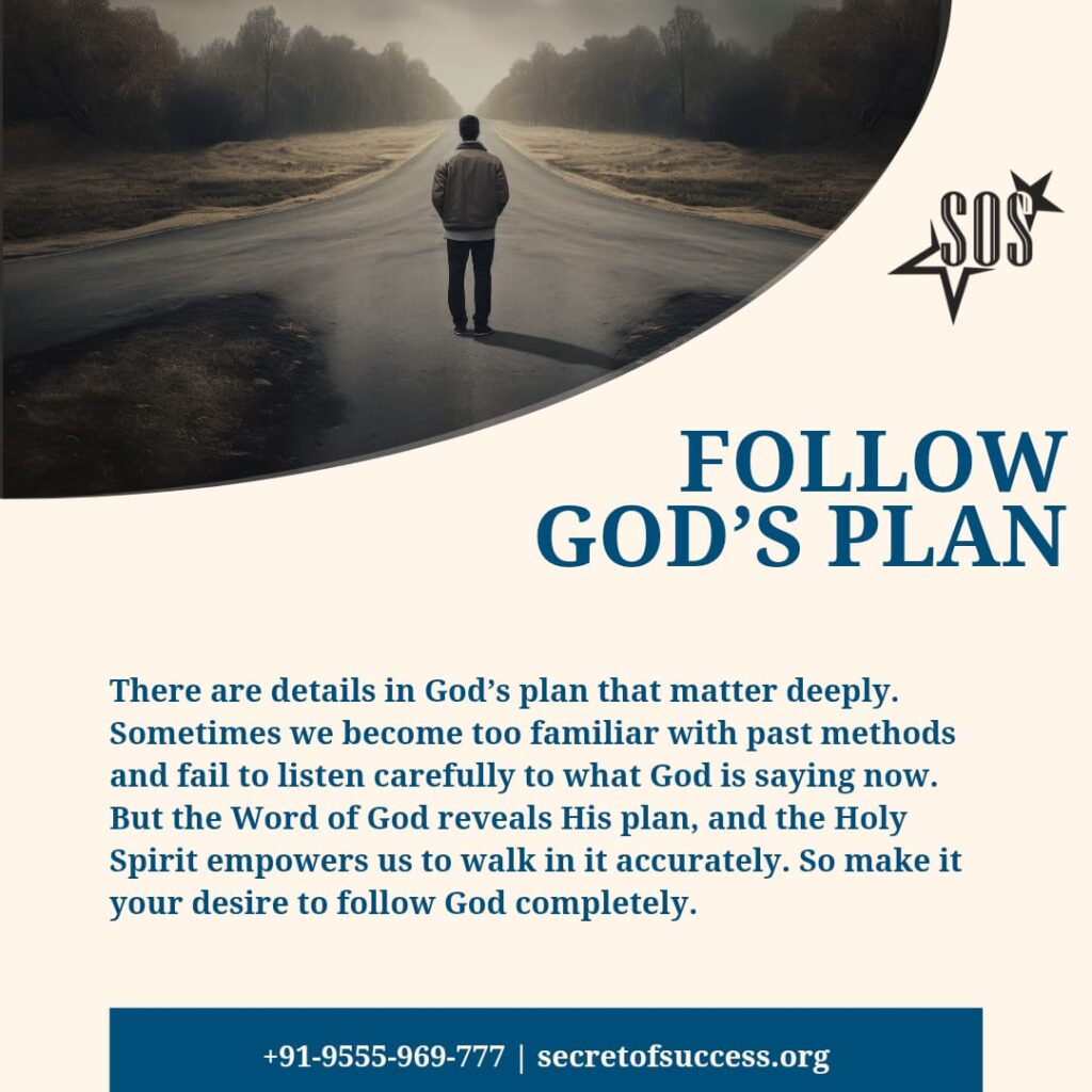 Man standing at crossroads choosing God's plan direction spiritual guidance