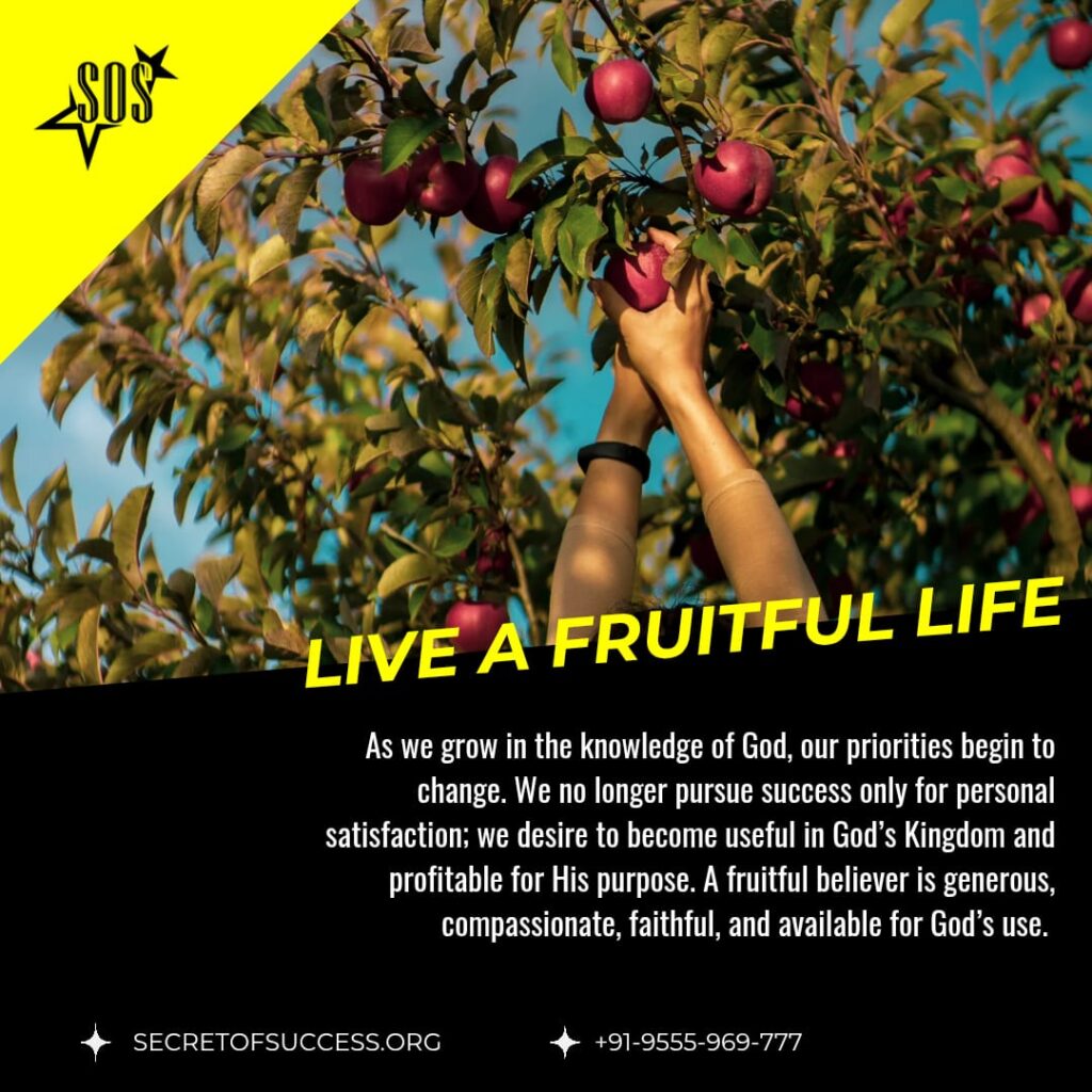 Hands picking ripe apples from a fruitful tree representing a fruitful Christian life based on Colossians 1:10.
