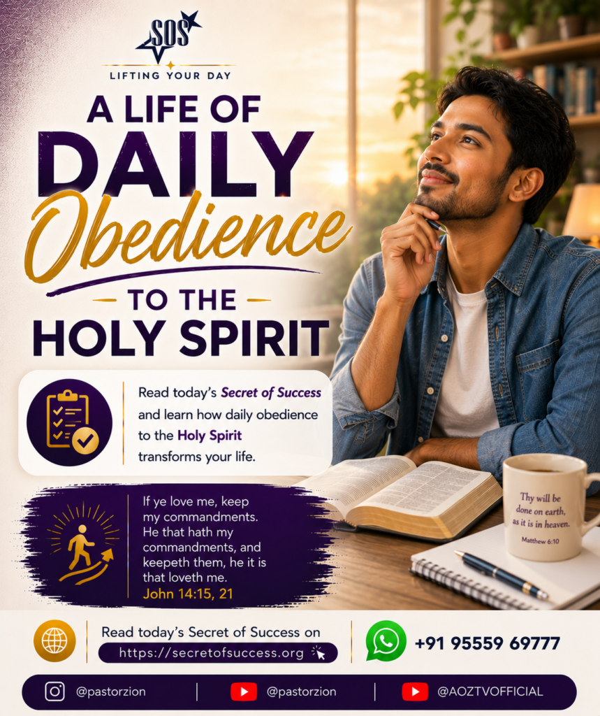 A life of daily obedience to the Holy Spirit
