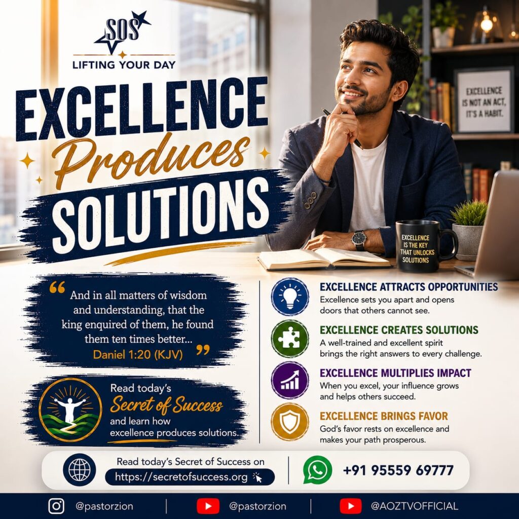 Excellence Produces Solutions – Daniel 1:20